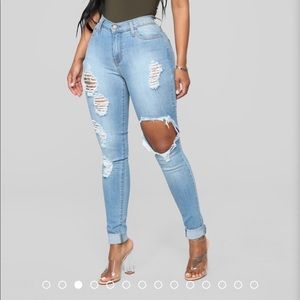 Fashion Nova Ripped Skinny Jeans